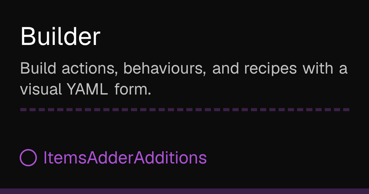 Builder | ItemsAdderAdditions